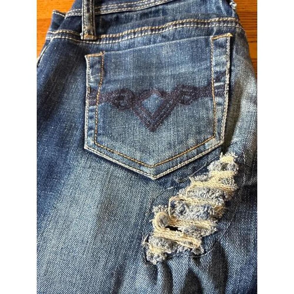 Women's Blue and Silver Jeans